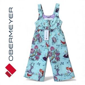 Winter snow pants light blue multicolor NWT Obermeyer size 2